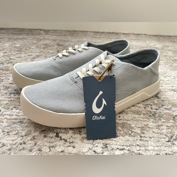 OluKai Mens Tradewind Sneaker Light Gray Convertible Casual Shoe 10.5 - Picture 3 of 11